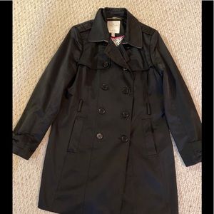 Kate Spade Trench Coat Black Size Large L $298